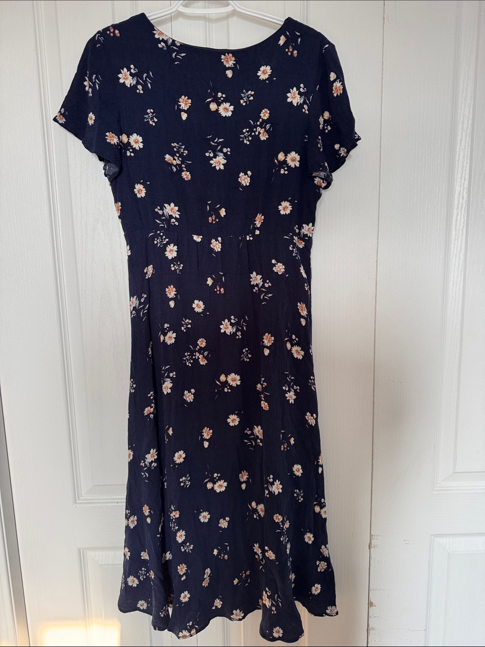 Kismet Navy Floral High-Low Wrap Dress - Picture 6 of 6